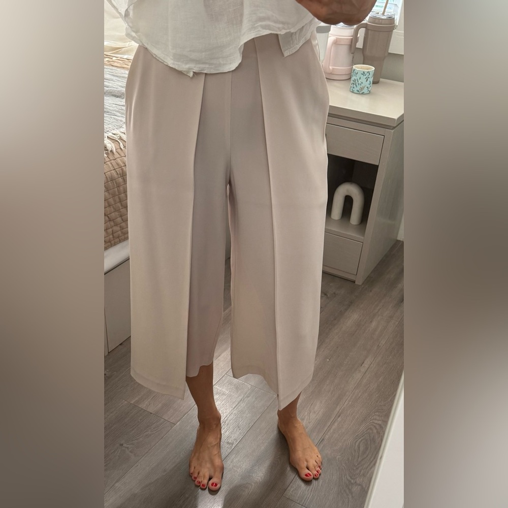 INTERMIX Cream Cropped Culottes